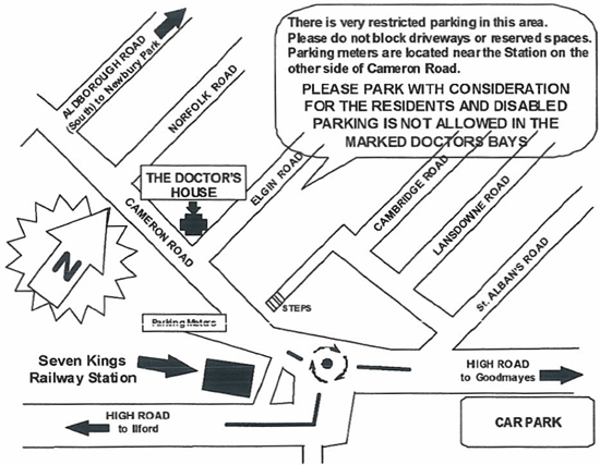 map of where the practice is